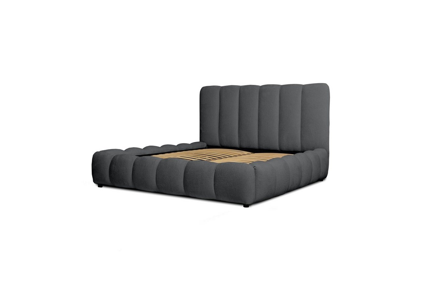 Fun Möbel Polsterbett Doppelbett Komplettset HEDA in Stoff (inkl. Lattenrost, inkl. Bettkasten), inkl. Matratze von Fun Möbel