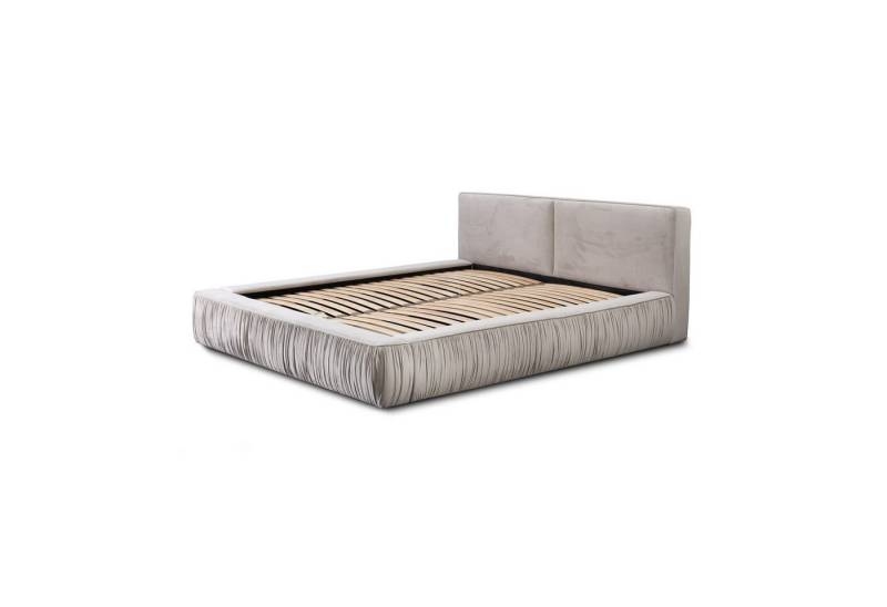 Fun Möbel Polsterbett Doppelbett LEXIE in Stoff Riviera (inkl. Lattenrost, mit oder ohne Matratze), inkl. Bettkasten von Fun Möbel