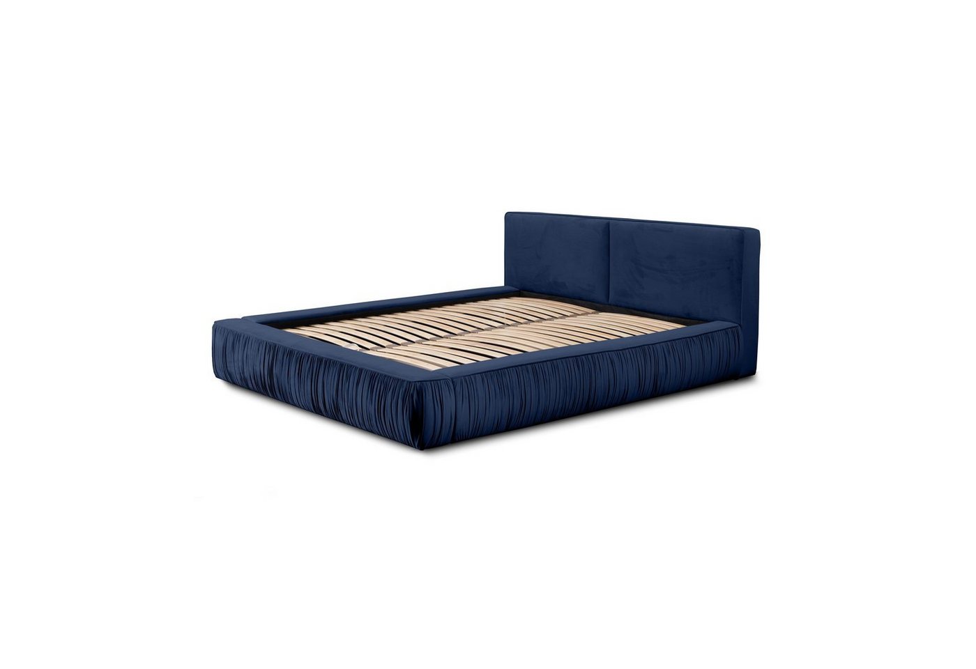 Fun Möbel Polsterbett Doppelbett LEXIE in Stoff Riviera (inkl. Lattenrost, mit oder ohne Matratze), inkl. Bettkasten von Fun Möbel