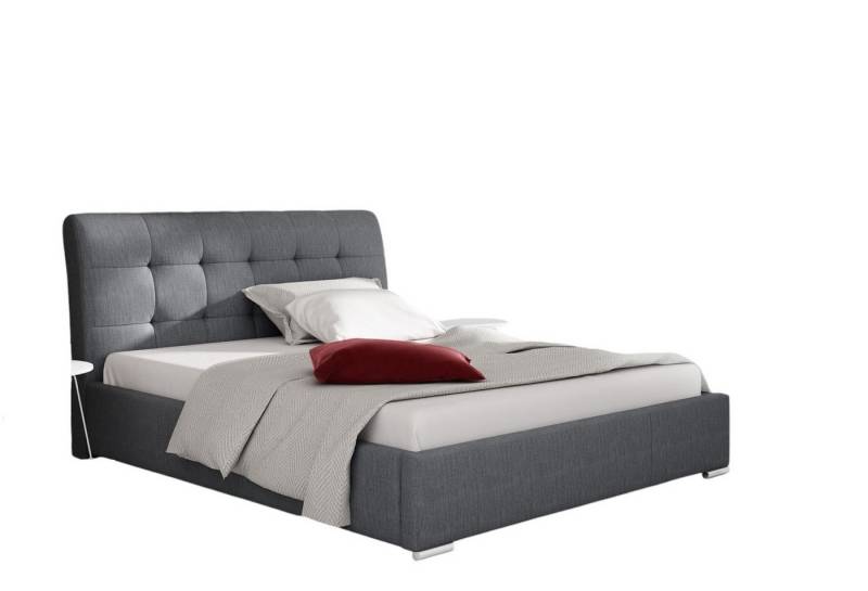 Fun Möbel Polsterbett Doppelbett MATTIS Komplettset Stoff INARI (inkl. Bettkasten und Lattenrost), inkl. 7 Zonen Taschenfederkernmatratze (17 cm) von Fun Möbel