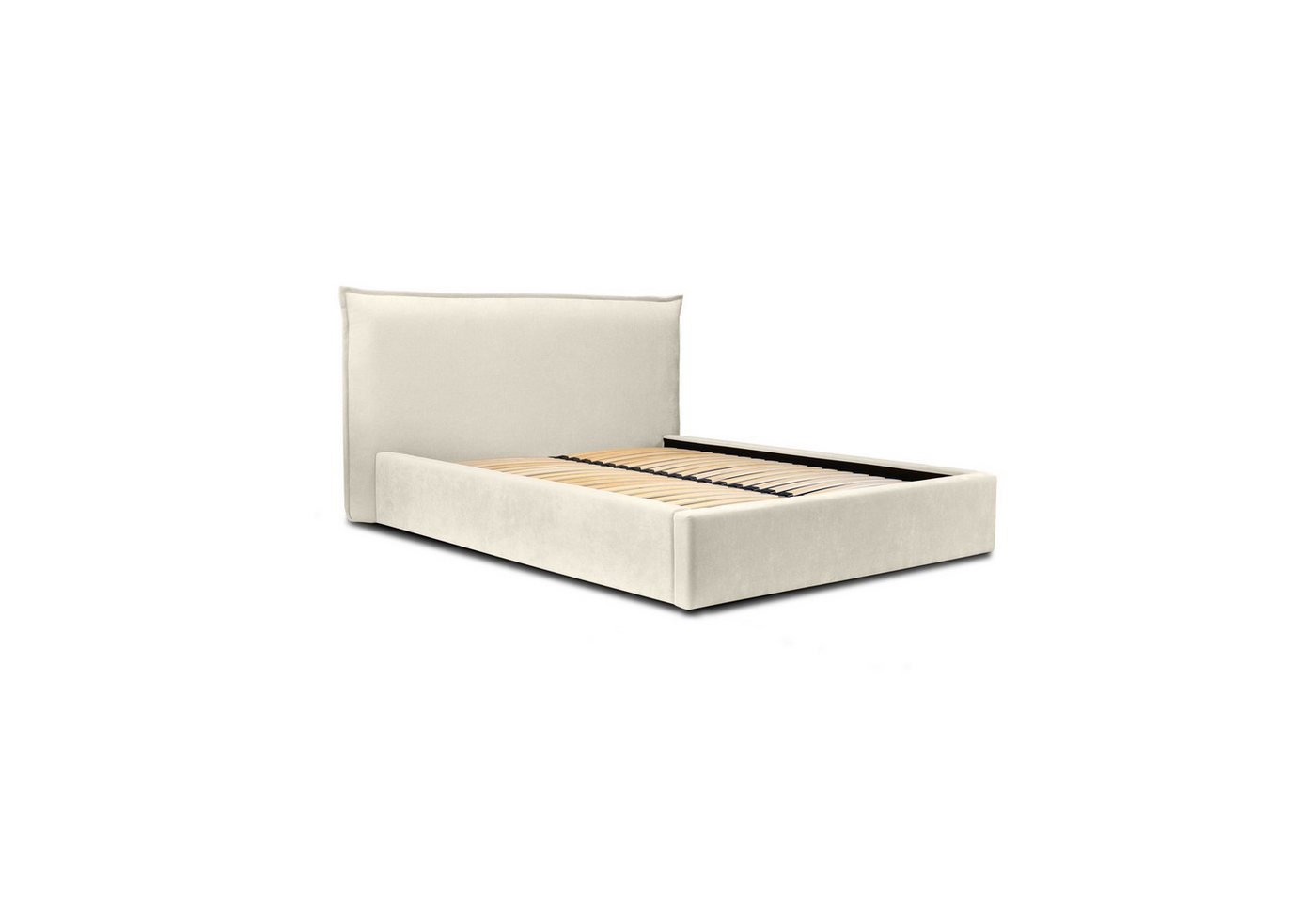 Fun Möbel Polsterbett Doppelbett Schlafzimmerbett AMADA in Stoff Ditra (inkl. Holzlattenrost, mit oder ohne Matratze), inkl. Bettkasten von Fun Möbel