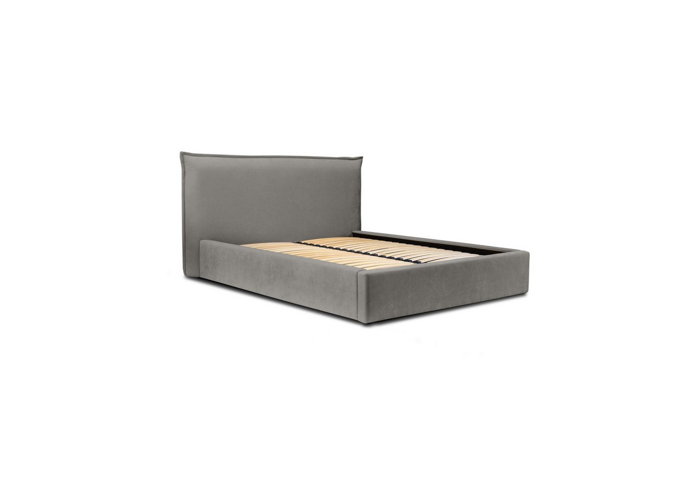 Fun Möbel Polsterbett Doppelbett Schlafzimmerbett AMADA in Stoff Ditra (inkl. Holzlattenrost, mit oder ohne Matratze), inkl. Bettkasten von Fun Möbel