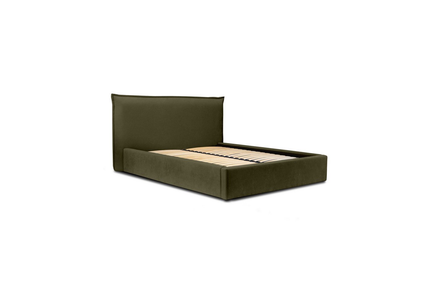 Fun Möbel Polsterbett Doppelbett Schlafzimmerbett AMADA in Stoff Ditra (inkl. Holzlattenrost, mit oder ohne Matratze), inkl. Bettkasten von Fun Möbel