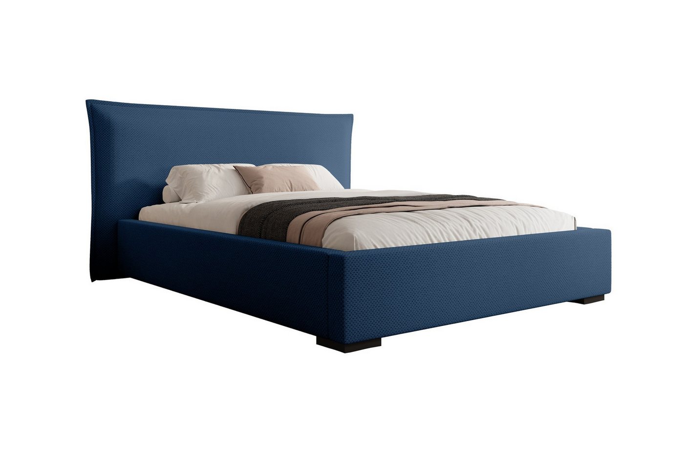Fun Möbel Polsterbett Doppelbett Schlafzimmerbett AMADA in Stoff Pop (inkl. Holzlattenrost, mit oder ohne Matratze), inkl. Bettkasten von Fun Möbel