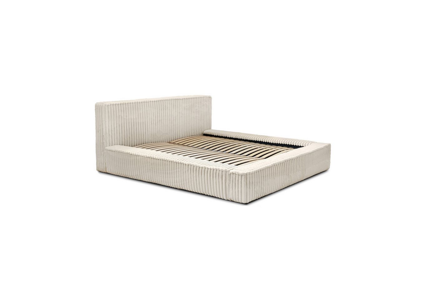 Fun Möbel Polsterbett Doppelbett TULSA in Stoff Vito (inkl. Lattenrost, mit oder ohne Matratze), inkl. Bettkasten von Fun Möbel
