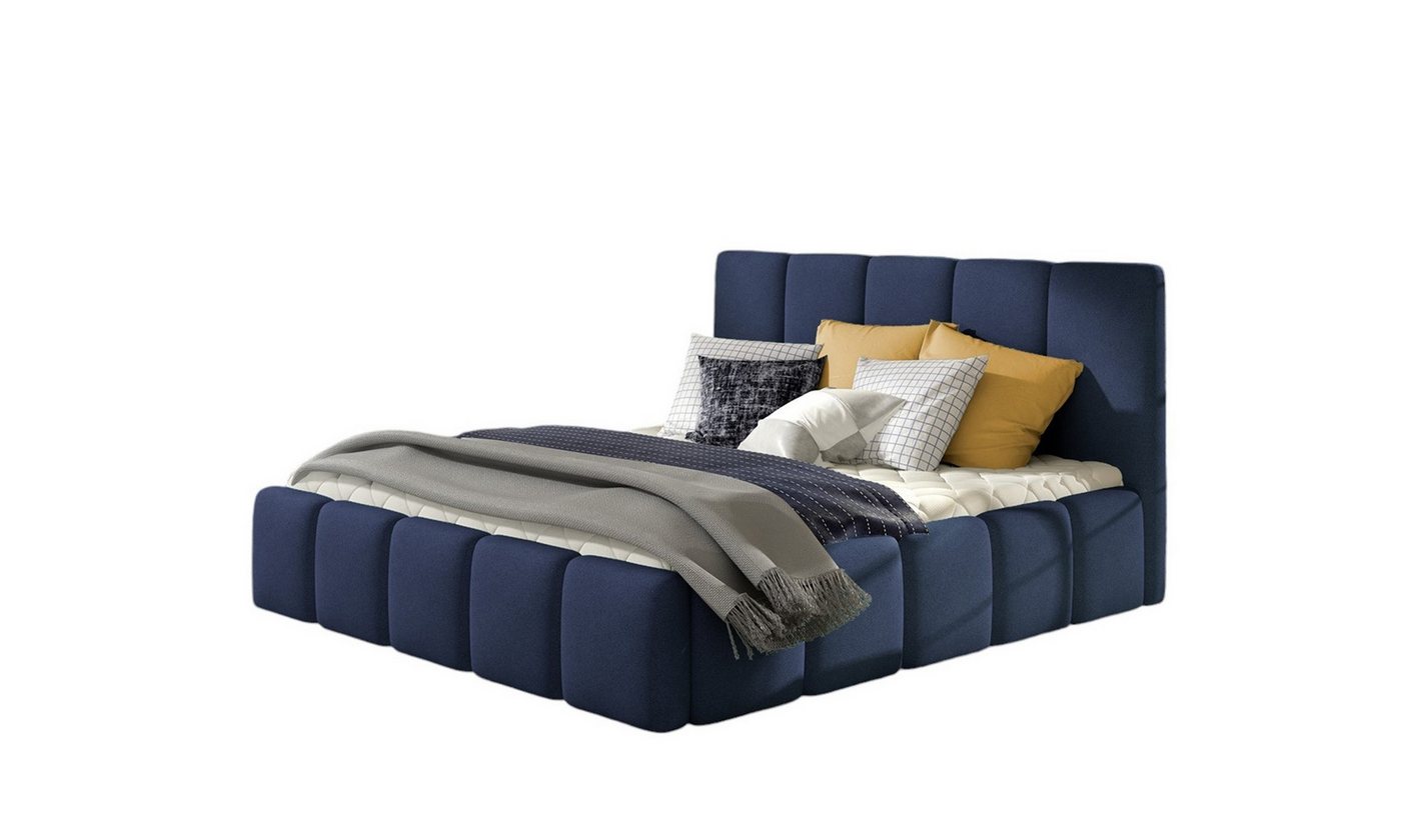 Fun Möbel Polsterbett Doppelbett VERONA (mit oder ohne Matratze), wahlweise in 4 Größen und 16 Farben von Fun Möbel