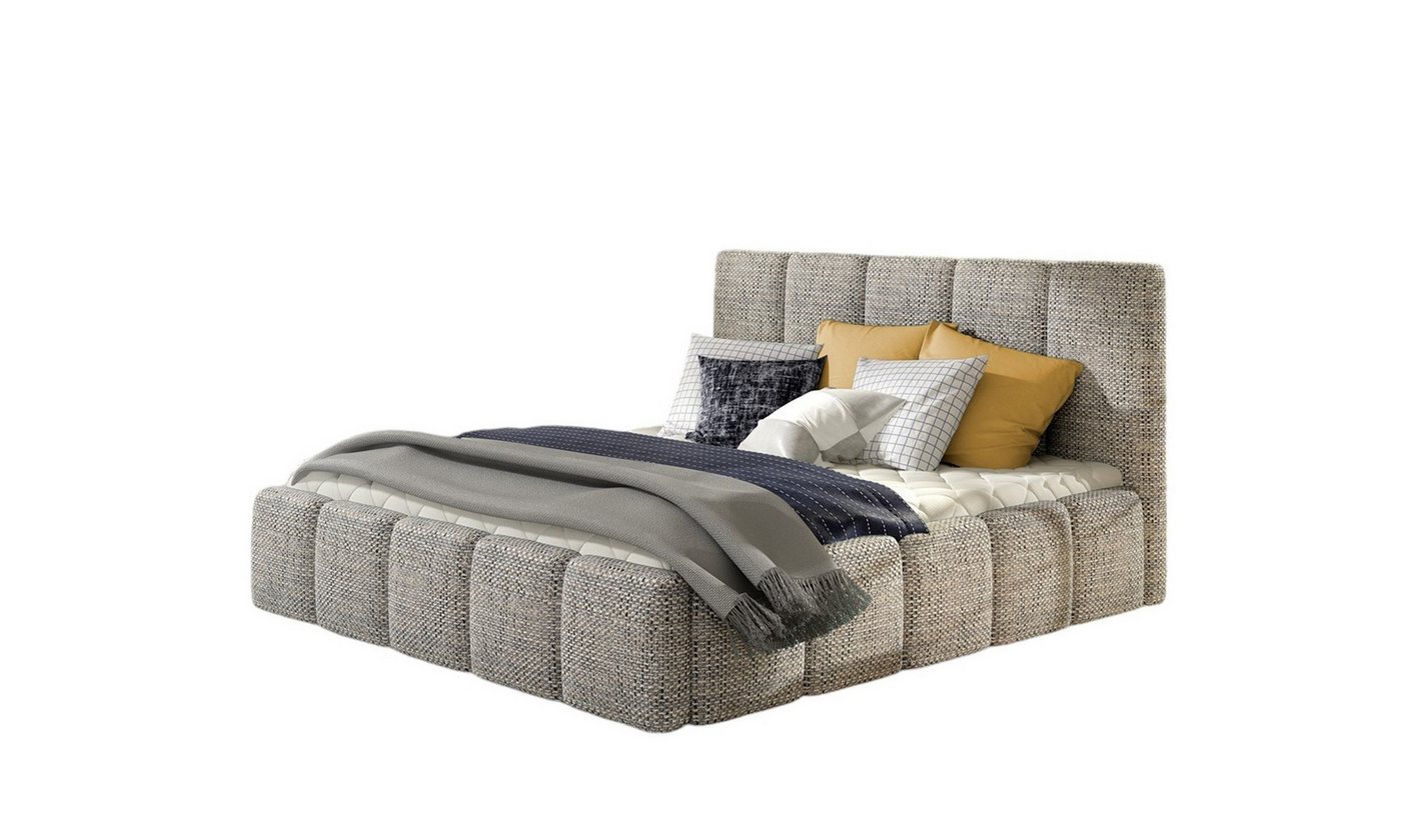 Fun Möbel Polsterbett Doppelbett VERONA (mit oder ohne Matratze), wahlweise in 4 Größen und 16 Farben von Fun Möbel