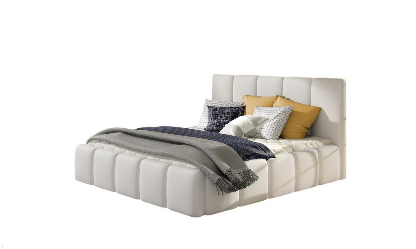 Fun Möbel Polsterbett Doppelbett VERONA (mit oder ohne Matratze), wahlweise in 4 Größen und 16 Farben von Fun Möbel
