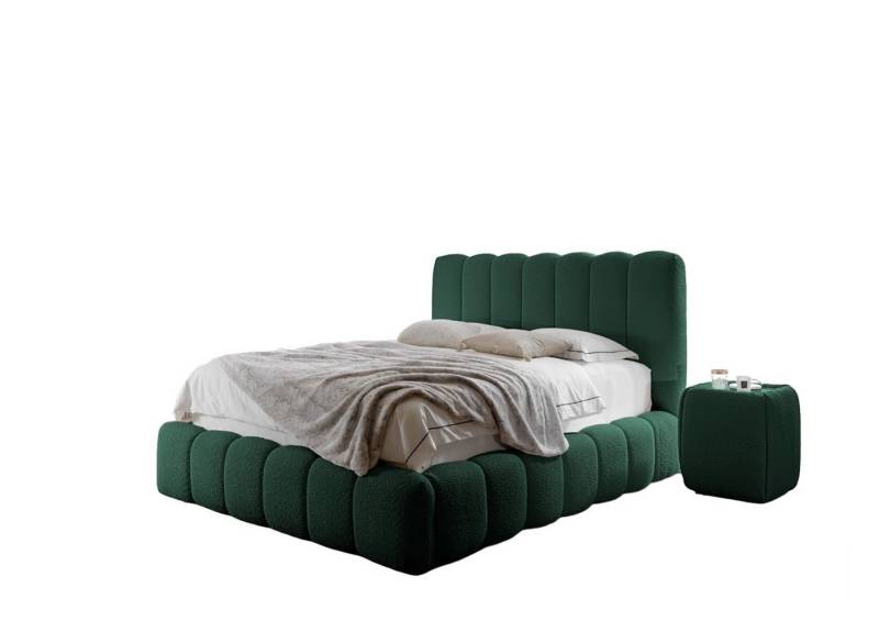 Fun Möbel Polsterbett Polsterbett Schlafzimmerbett CARSON Set4 in Stoff Catch Me (auch ohne Nachttische erhältlich), inklusive Taschenfederkernmatratze und 2 x Nachttisch von Fun Möbel