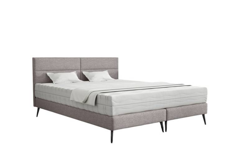 Fun Möbel Polsterbett Schlafzimmerbett BERGAMO in Stoff Gemma (Auch erhältlich: inkl. Taschenfederkernmatratze "MONTANA), ohne Matratze von Fun Möbel