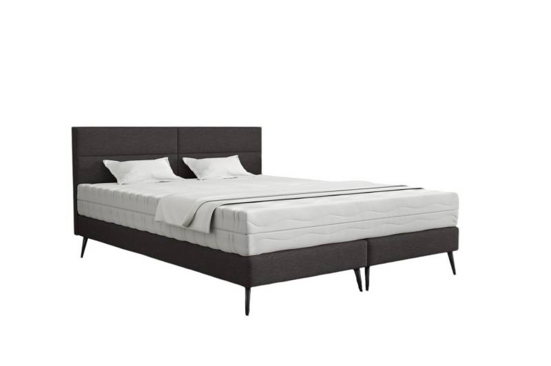 Fun Möbel Polsterbett Schlafzimmerbett BERGAMO in Stoff Gemma (Auch erhältlich: inkl. Taschenfederkernmatratze "MONTANA), ohne Matratze von Fun Möbel