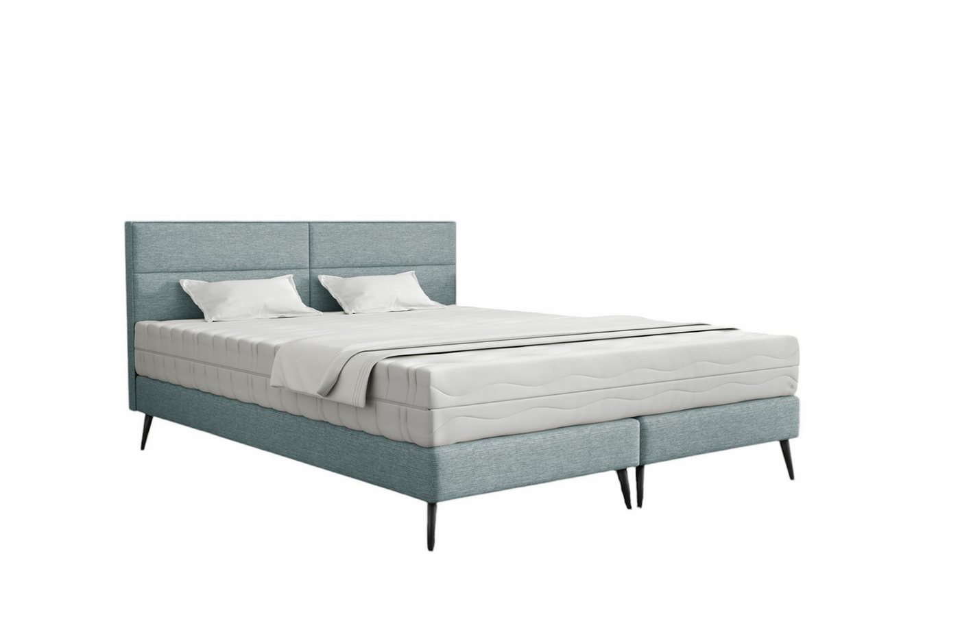 Fun Möbel Polsterbett Schlafzimmerbett BERGAMO in Stoff Gemma (Füße: Metall (15 cm), auch ohne Matratze erhältlich), inkl. Matratze von Fun Möbel