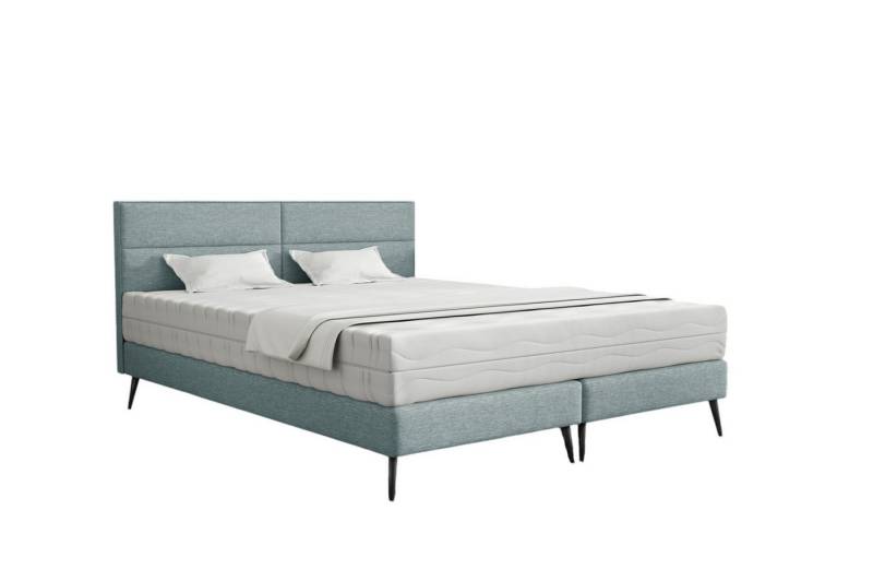 Fun Möbel Polsterbett Schlafzimmerbett BERGAMO in Stoff Gemma (Füße: Metall (15 cm), auch ohne Matratze erhältlich), inkl. Matratze von Fun Möbel