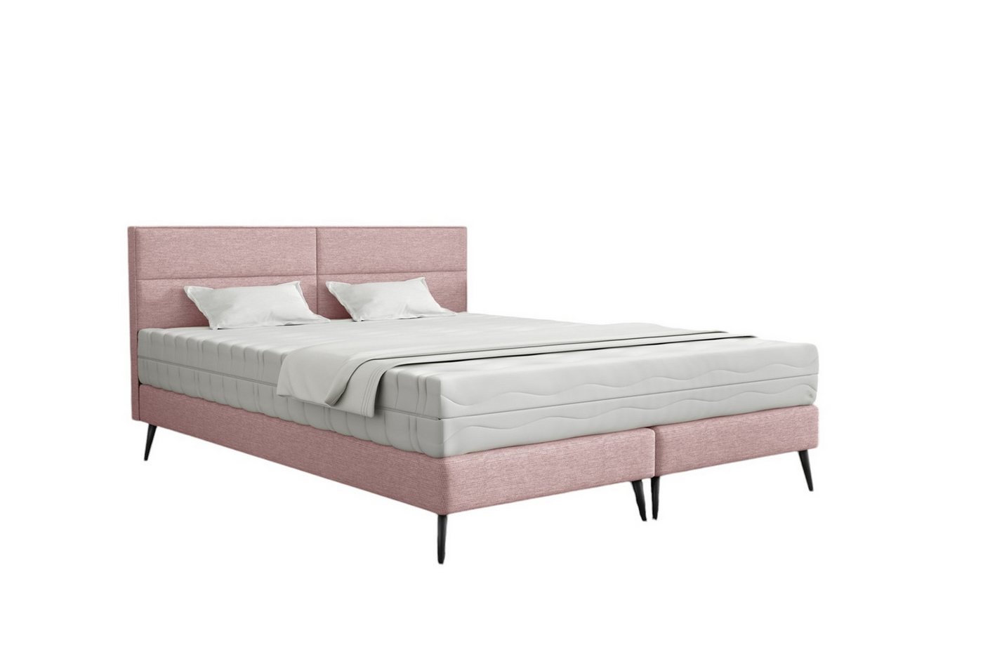 Fun Möbel Polsterbett Schlafzimmerbett BERGAMO in Stoff Gemma (Füße: Metall (15 cm), auch ohne Matratze erhältlich), inkl. Matratze von Fun Möbel