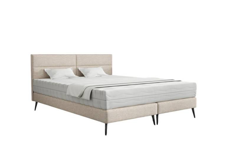 Fun Möbel Polsterbett Schlafzimmerbett BERGAMO in Stoff Gemma mit Matratze (Taschenfederkernmatratze, (auch ohne Matratze erhältlich) von Fun Möbel