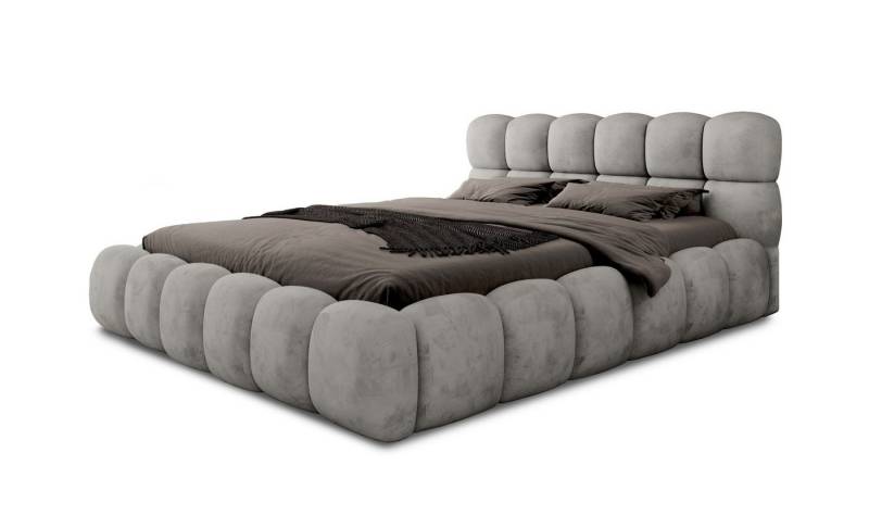 Fun Möbel Polsterbett Schlafzimmerbett Bett AURELIA in Stoff Aprodite (inkl. Lattenrost, inkl. Bettkasten), mit oder ohne Matratze von Fun Möbel
