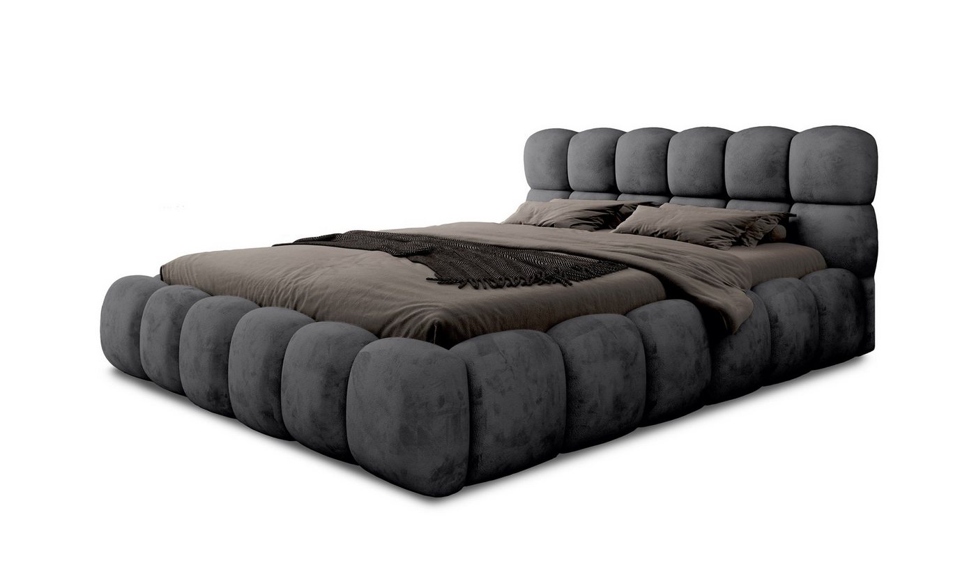 Fun Möbel Polsterbett Schlafzimmerbett Bett AURELIA in Stoff Aprodite (inkl. Lattenrost, inkl. Bettkasten), mit oder ohne Matratze von Fun Möbel