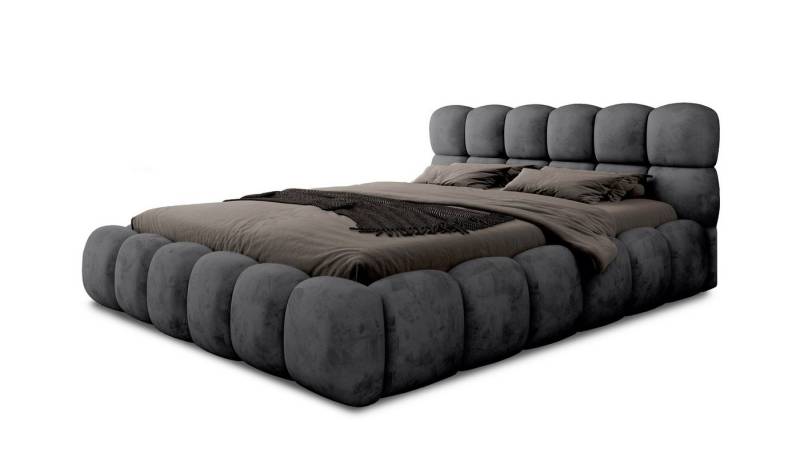 Fun Möbel Polsterbett Schlafzimmerbett Bett AURELIA in Stoff Aprodite (inkl. Lattenrost, inkl. Bettkasten), mit oder ohne Matratze von Fun Möbel