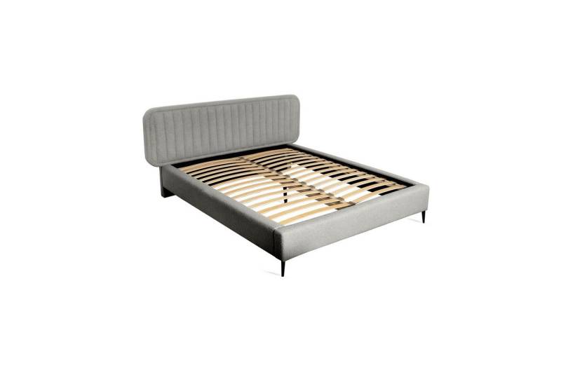 Fun Möbel Polsterbett Schlafzimmerbett Doppelbett MIAMI in Stoff (Komplettset, inkl. Lattenrost), inkl. Bonellfederkernmatratze von Fun Möbel