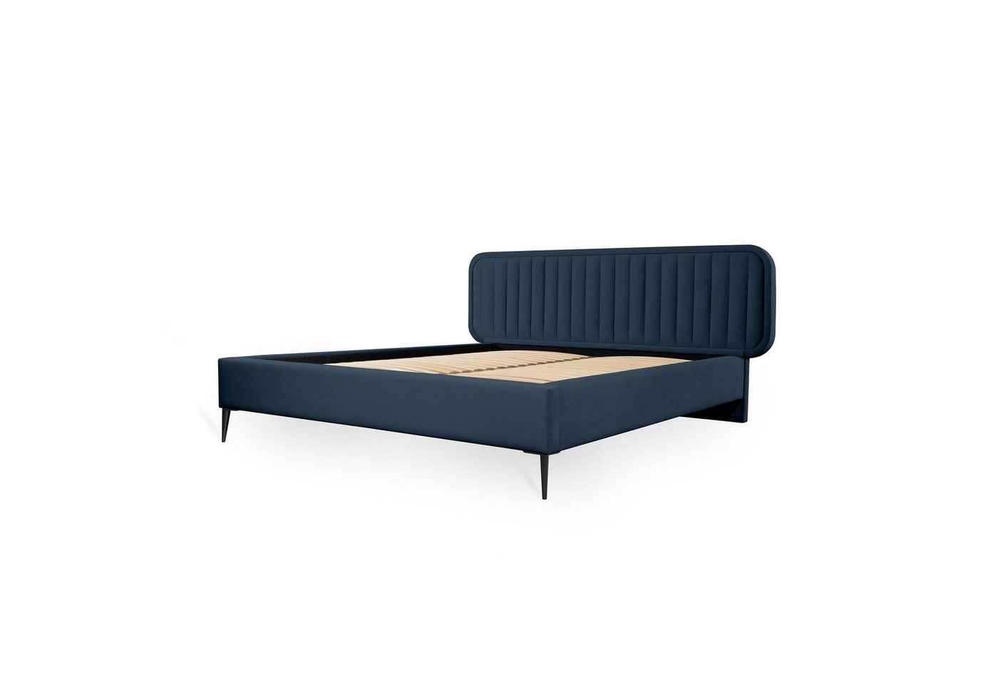 Fun Möbel Polsterbett Schlafzimmerbett Doppelbett MIAMI in Stoff (Komplettset, inkl. Lattenrost), inkl. Bonellfederkernmatratze von Fun Möbel