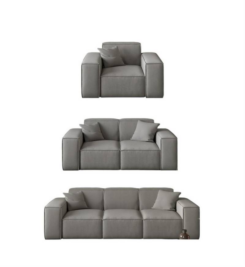 Fun Möbel Polstergarnitur Sofaset Designersofa CELES 3-2-1 in Stoff Scala oder Opera Velvet, (inkl. 5 Zierkissen), Rundumbezug von Fun Möbel