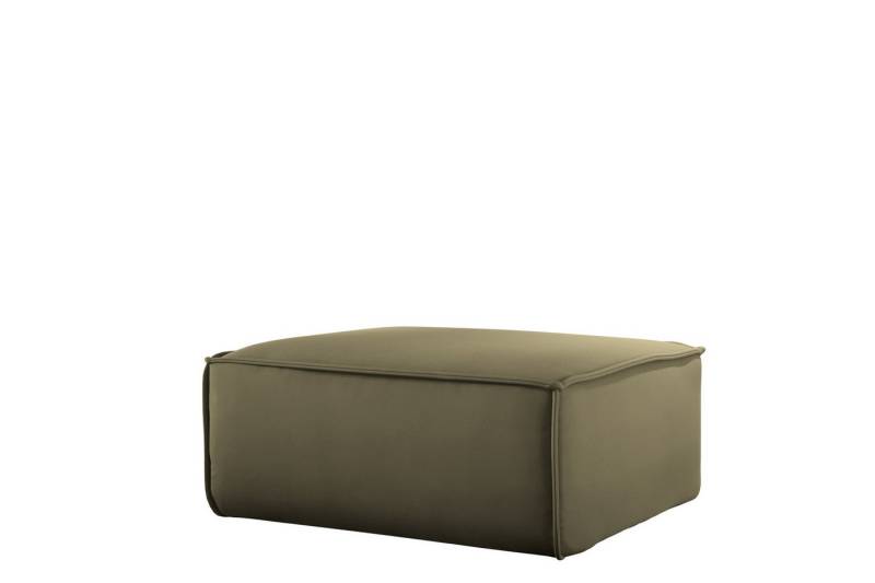 Fun Möbel Polsterhocker Designerhocker CELES PREMIUM 105x105 cm in Stoff (105x105x40 cm), In 3 verschiedenen Stoffen von Fun Möbel