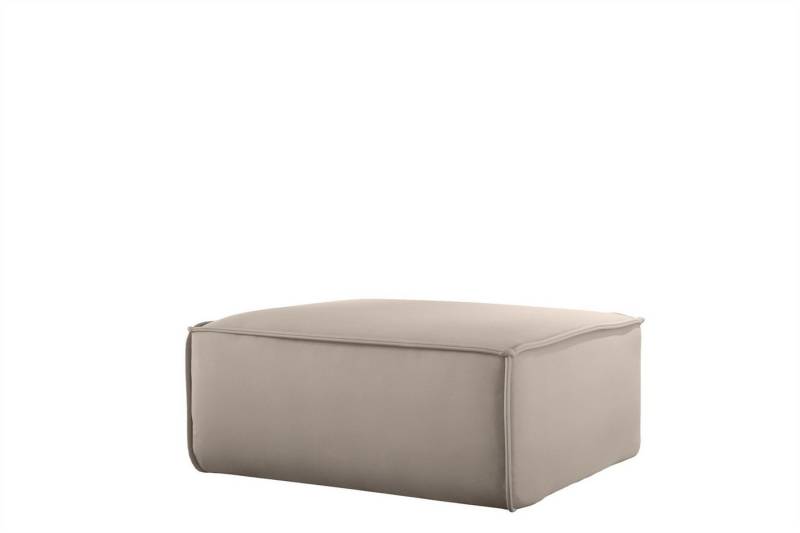 Fun Möbel Polsterhocker Designerhocker CELES PREMIUM 105x105 cm in Stoff (105x105x40 cm), In 3 verschiedenen Stoffen von Fun Möbel