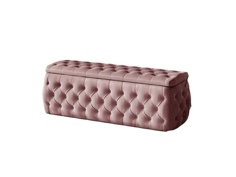 Fun Möbel Polsterhocker Hocker ERNESTO in Stoff Elisa Velvet (inkl. Stauraum, auch im Set erhältlich), in 4 Größen und 9 Farben von Fun Möbel