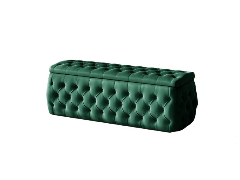 Fun Möbel Polsterhocker Hocker ERNESTO in Stoff Elisa Velvet (inkl. Stauraum, auch im Set erhältlich), in 4 Größen und 9 Farben von Fun Möbel