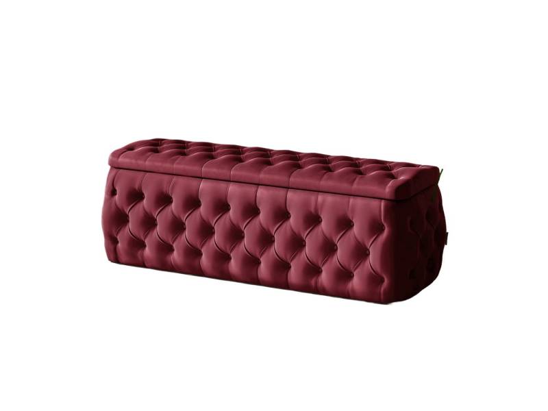 Fun Möbel Polsterhocker Hocker ERNESTO in Stoff Elisa Velvet (inkl. Stauraum, auch im Set erhältlich), in 4 Größen und 9 Farben von Fun Möbel