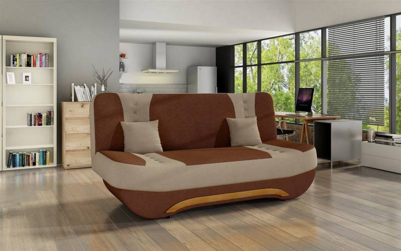 Fun Möbel Schlafsofa Schlafsofa GIANA Stoff, 1 Teile, Mit Schlaffunktion von Fun Möbel