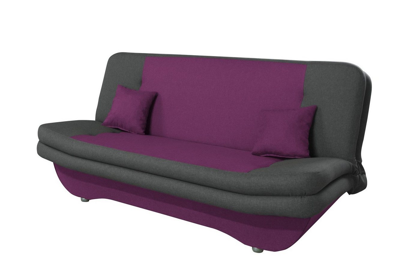 Fun Möbel Schlafsofa Schlafsofa KANDY Stoff / Kunstleder, 1 Teile, Mit Schlaffunktion von Fun Möbel