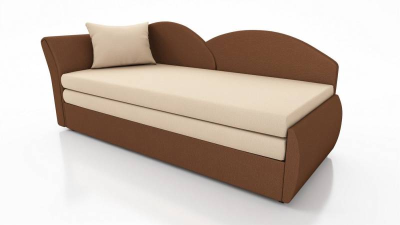 Fun Möbel Schlafsofa Sofa ALINA Links oder Rechts inklusive Bettkasten Stoff Alova, mit Schlaffunktion von Fun Möbel