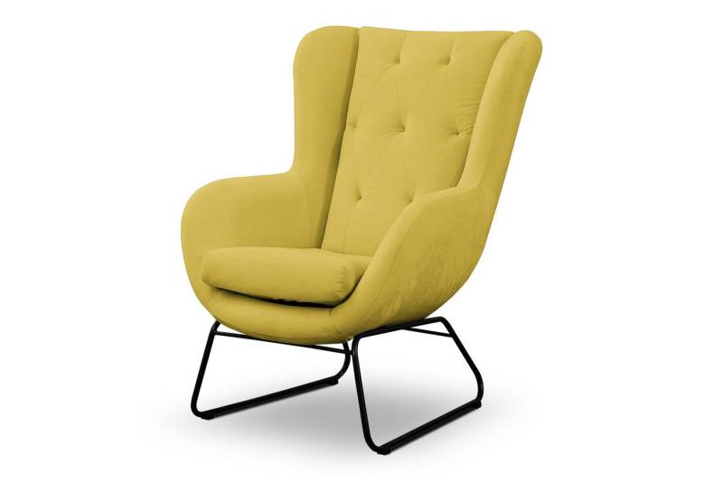Fun Möbel Sessel Designersessel ARTEMIS in Stoff Kronos (1-St., in 10 Farben), Pflegeleichter Bezug von Fun Möbel