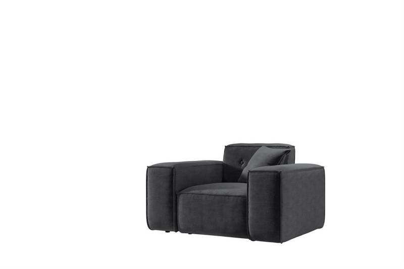 Fun Möbel Sessel Designersessel CESINA in Stoff (inkl. 1 Zierkissen, Auch als 3-2-1 Set erhältlich), Rundumbezug von Fun Möbel