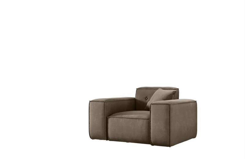 Fun Möbel Sessel Designersessel CESINA in Stoff (inkl. 1 Zierkissen, Auch als 3-2-1 Set erhältlich), Rundumbezug von Fun Möbel