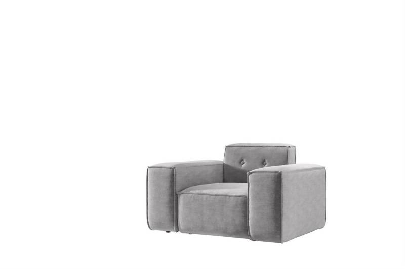Fun Möbel Sessel Designersessel CESINA in Stoff (inkl. 1 Zierkissen, Auch als 3-2-1 Set erhältlich), Rundumbezug von Fun Möbel
