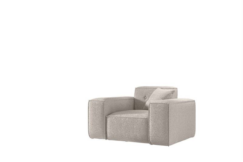 Fun Möbel Sessel Designersessel CESINA in Stoff (inkl. 1 Zierkissen, Auch als 3-2-1 Set erhältlich), Rundumbezug von Fun Möbel