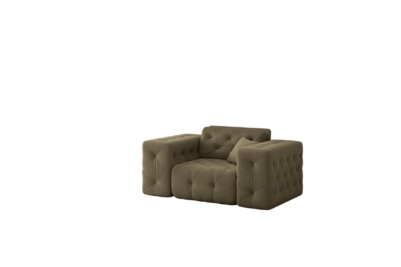 Fun Möbel Sessel Designersessel CHANTAL in Stoff Moly (auch im Set mit 2er oder 3er erhältlich), inkl. ein Zierkissen von Fun Möbel
