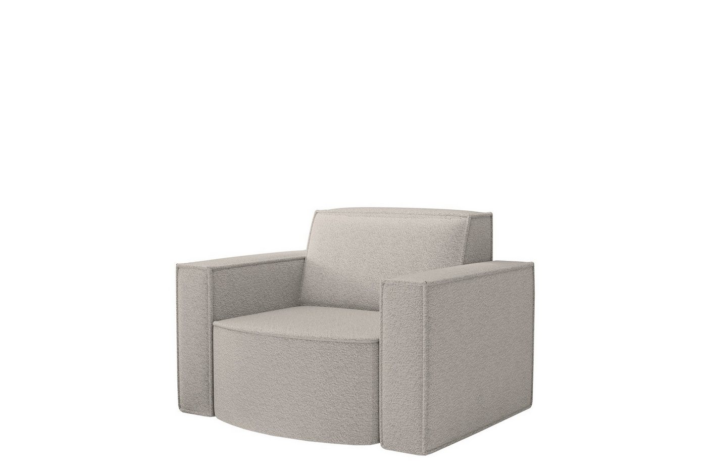 Fun Möbel Sessel Designersessel PALMA in Stoff Ascot oder Opera Velvet, Rundumbezug von Fun Möbel