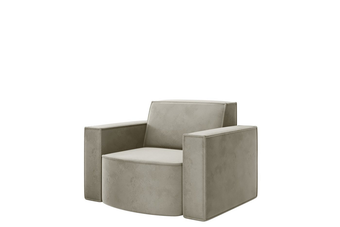 Fun Möbel Sessel Designersessel PALMA in Stoff Ascot oder Opera Velvet, Rundumbezug von Fun Möbel