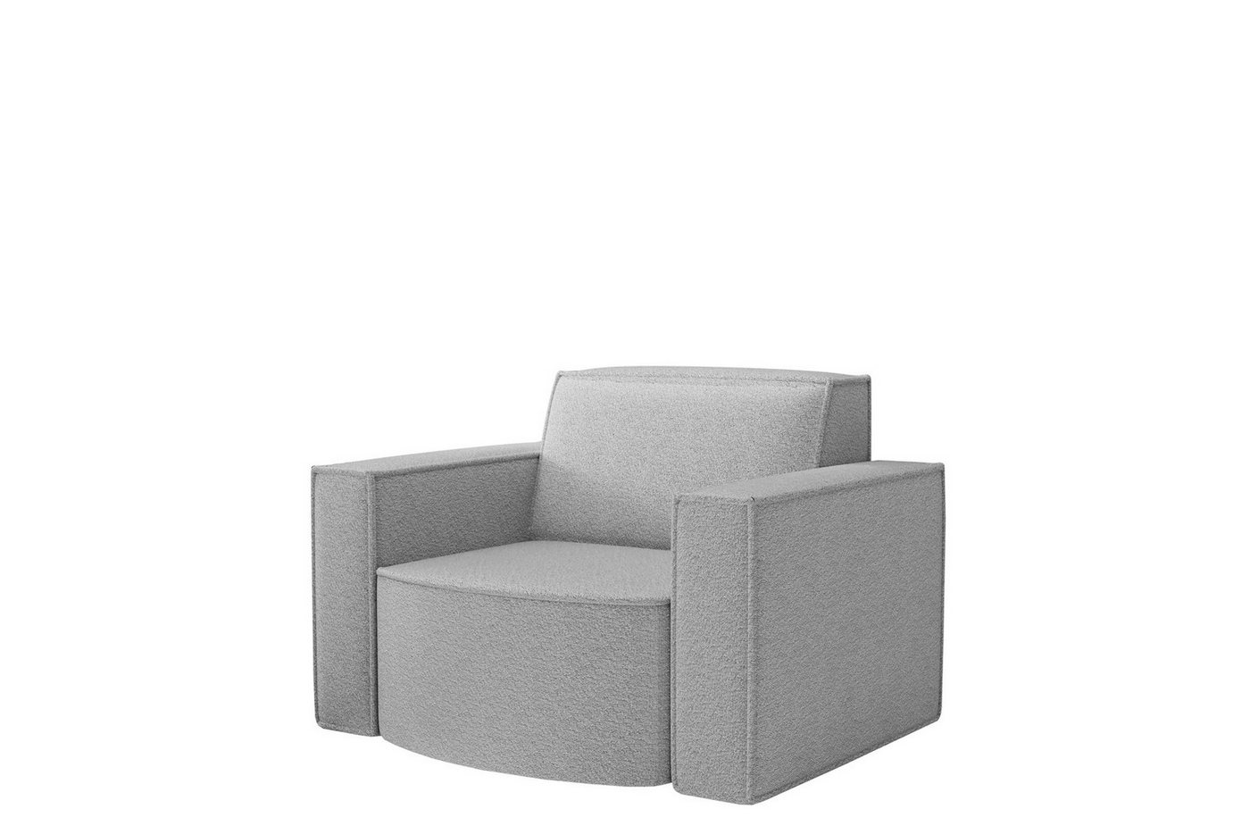 Fun Möbel Sessel Designersessel PALMA in Stoff Ascot oder Opera Velvet, Rundumbezug von Fun Möbel