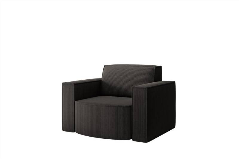 Fun Möbel Sessel Designersessel PALMA in Stoff Noel und Scala (erhältlich auch als Sofa Set 2-teilig (Ecksofa PALMA XS + Sessel), Rundumbezug von Fun Möbel