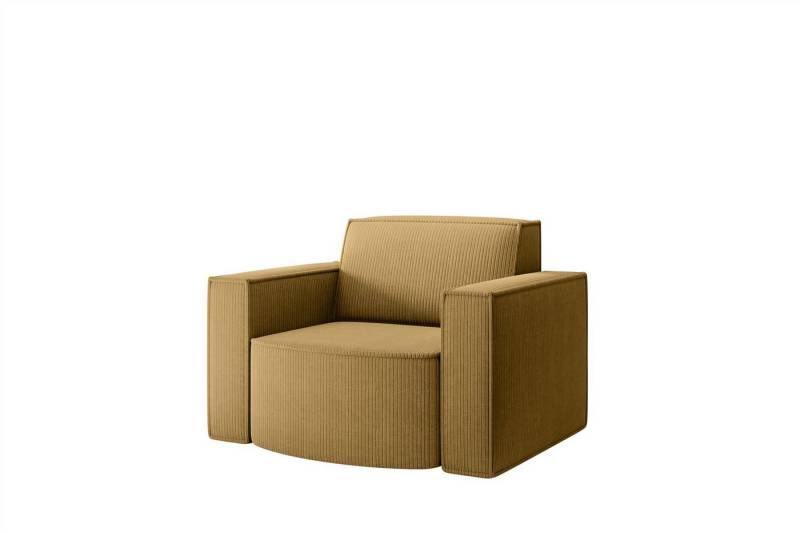 Fun Möbel Sessel Designersessel PALMA in Stoff Noel und Scala (erhältlich auch als Sofa Set 2-teilig (Ecksofa PALMA XS + Sessel), Rundumbezug von Fun Möbel