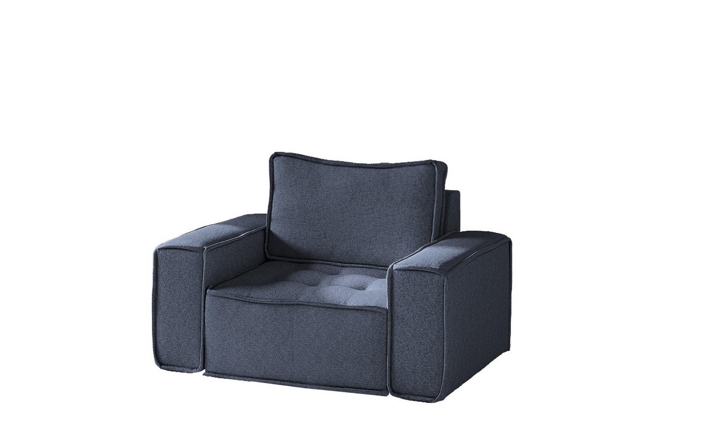 Fun Möbel Sessel Designersessel SANDE in Stoff (Auch im 3-2-1 Set erhältlich), Rundumbezug von Fun Möbel