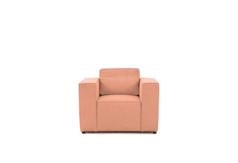 Fun Möbel Sessel Designersessel WALDO in Stoff (Rundumbezug, 1-St., Auch im Set erhältlich), in 2 Stoffen und 12 Farben von Fun Möbel