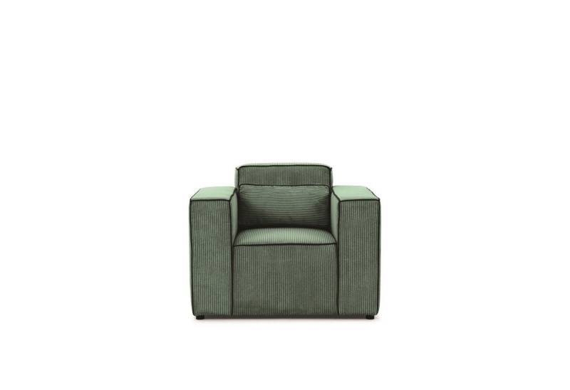 Fun Möbel Sessel Designersessel WALDO in Stoff (Rundumbezug, 1-St., Auch im Set erhältlich), in 2 Stoffen und 12 Farben von Fun Möbel