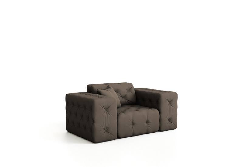 Fun Möbel Sessel Sessel CHANTAL in Stoff Opera Velvet (Designersessel Chantal incl. 1 Zierkissen) von Fun Möbel