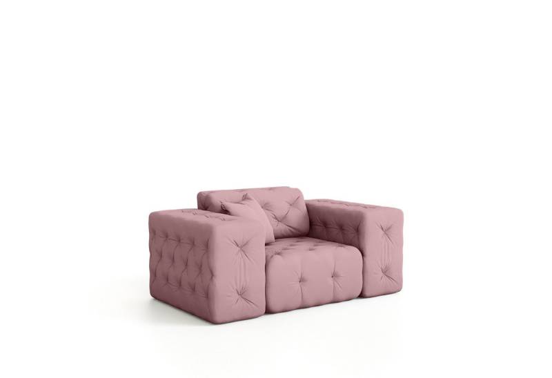 Fun Möbel Sessel Sessel CHANTAL in Stoff Opera Velvet (Designersessel Chantal incl. 1 Zierkissen) von Fun Möbel