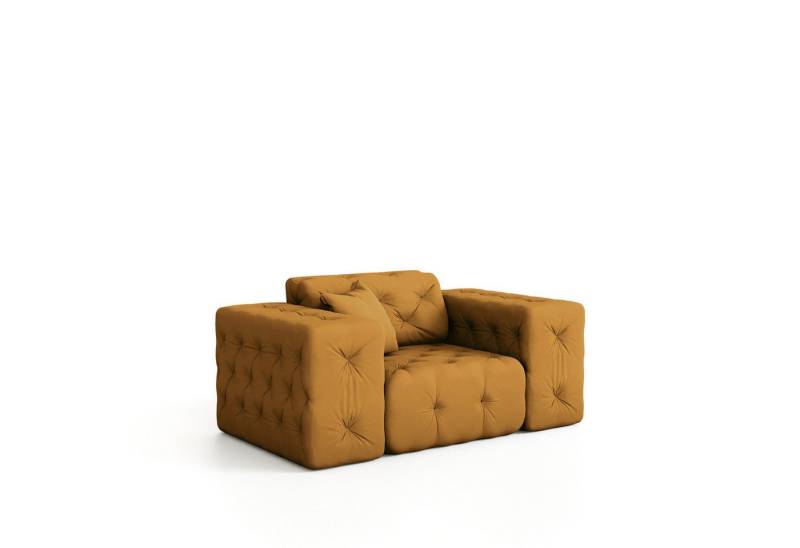 Fun Möbel Sessel Sessel CHANTAL in Stoff Opera Velvet (Designersessel Chantal incl. 1 Zierkissen) von Fun Möbel
